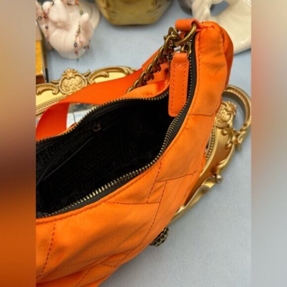🆕 KURT GEIGER LONDON 🧿 NWOT Recycled Nylon Multi Crossbody Bag, Bright Orange - Picture 8 of 13